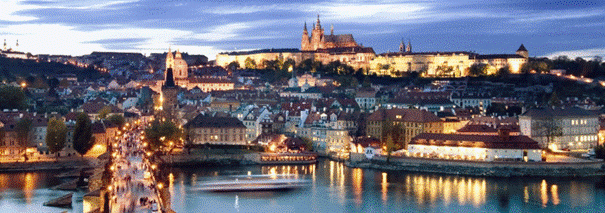 Prague castle and the Charles Bridge